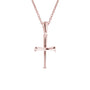 Mini Baseball Bat Cross Necklace | Gold