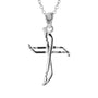 Slap Shot Hockey Cross Necklace