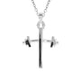 Youth Barbell Cross Necklace AIF