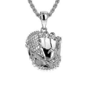 Baseball Glove Necklace | 14k Gold | Baseball Glove Pendant