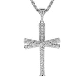 Gold Diamond Studded Original Baseball Bat Cross